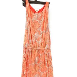 Lucky Brand Sleeveless Long Dress Size MEDIUM, Lined, Bottom Slit, Pockets